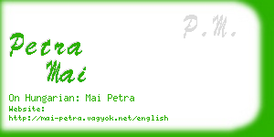 petra mai business card